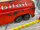 Vtg Smith-Miller Mobil Oil Mobilgas Pressed Steel Tanker Tractor Trailer Truck!