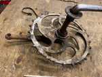 Vtg Skip tooth Crank Sprocket Bicycle 1930's Assy Cruiser Antique Elgin Concord