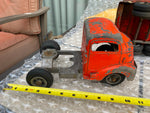 Vtg Smith-Miller Mobil Oil Mobilgas Pressed Steel Tanker Tractor Trailer Truck!