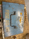 Vtg MSA Mine Safety First Aid Kit Metal Box Full Snake Bike bandages Collectible