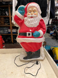 vtg Royal Electric Company Vacuform Santa flat back 3d plastic christmas decor