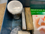 Vtg MSA Mine Safety First Aid Kit Metal Box Full Snake Bike bandages Collectible