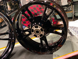 Black Enforcer Mag Wheels Harley Bagger FLHX Street Road Glide King 2009^ 19" 16