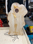 vtg Royal Electric Company Vacuform Santa flat back 3d plastic christmas decor