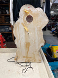 vtg Royal Electric Company Vacuform Santa flat back 3d plastic christmas decor
