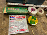 Vtg MSA Mine Safety First Aid Kit Metal Box Full Snake Bike bandages Collectible