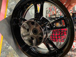 Black Enforcer Mag Wheels Harley Bagger FLHX Street Road Glide King 2009^ 19" 16