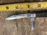 Vtg SABRE JAPAN 3-Blade Stockman Pocket Knife 644 Wood Handle 1970s