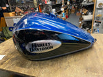 Reef Blue Vivid Black Gas Fuel Tank FLHCS Heritage Softail Harley Emblems New T/