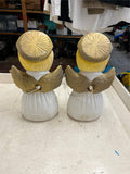 vtg lot of 2 1999 Grand Venture praying angels blow molds tested working 18"