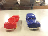 1950's Banner USA toy plastic trucks vtg trains Lionel lot of 4 blue red green