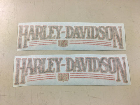 Harley-Davidson Shovelhead EVO FXR Dyna Gas tank Decals Stickers Red Gold Black!