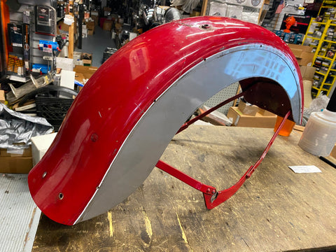 1940-1945 OEM Front Fender Knucklehead UL Narrow brace Harley EL Factory!