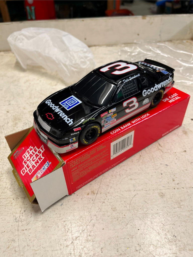 vtg 1992 Racing Champions 3 Dale Earnhardt Sr diecast car bank 1