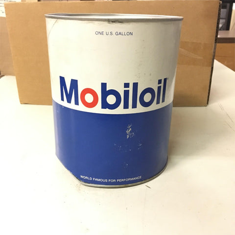 Vtg Mobil oil 1 US Gallon Oil Can Pegasus Empty 20-20W World Famous Performance