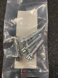 Chrome 8 Point Bolts 1/4-20x7/8 Lifter Block Harley Evo Motor grade 8 4 pk