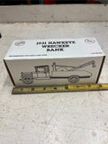 vtg 1991 ERTL 1931 Hawkeye Wrecker Truck bank diecast collectors item NIB