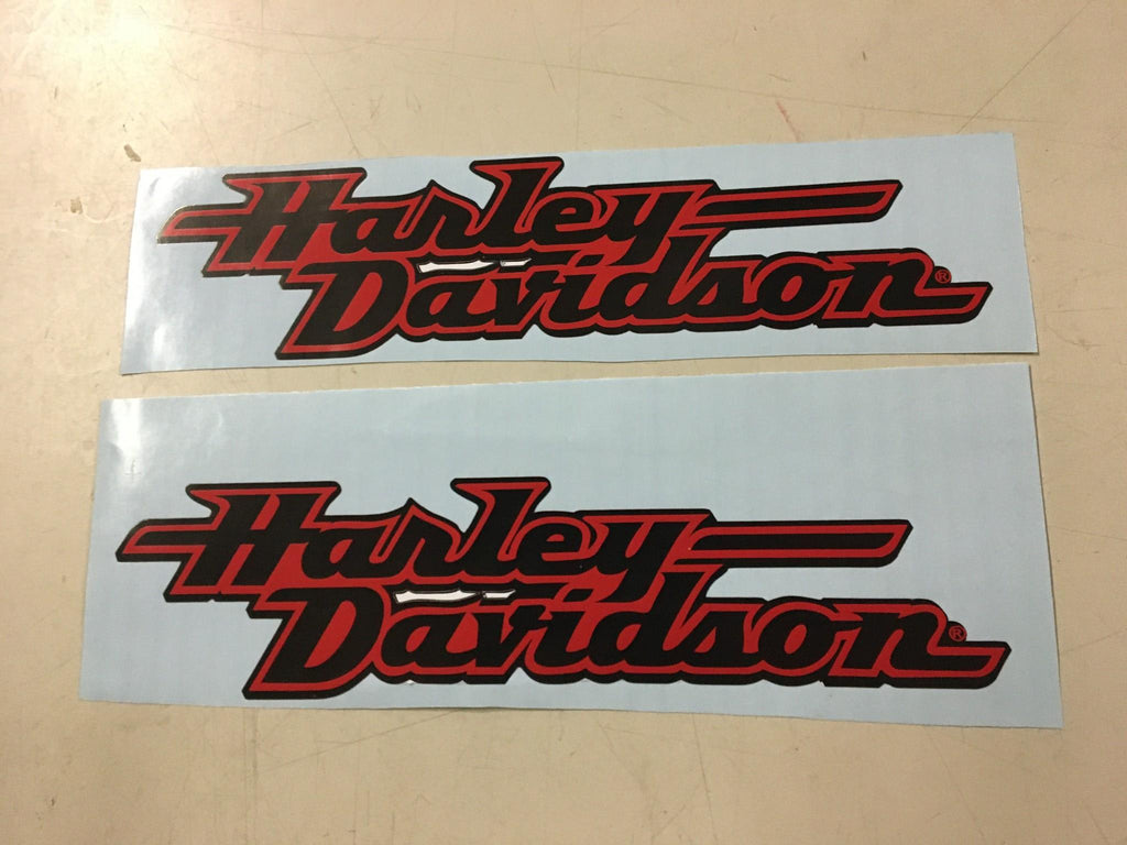 Black Red Harley-Davidson Gas Tank Stickers Decals Dyna FXR new –