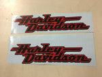 Black Red Harley-Davidson Gas Tank Stickers Decals Dyna FXR new