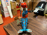 VTG Antique Style Tin Toys Wind up seal playing with ball w/orig key