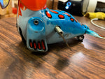 VTG Antique Style Tin Toys Wind up seal playing with ball w/orig key
