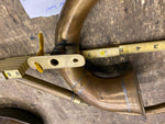 Vtg Brass Car Horn Trumpet Model T Squeeze Antique Auto Truck 1920's Fender moun