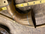 Vtg Brass Car Horn Trumpet Model T Squeeze Antique Auto Truck 1920's Fender moun