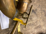 Vtg Brass Car Horn Trumpet Model T Squeeze Antique Auto Truck 1920's Fender moun