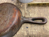 Vtg Cast Iron Skillet Pan Wagner Ware 6 1/2" side pour Antique USA K Kitchenware