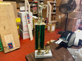 VTG 1999 Wheeling Trophy Rifle Marksman Awards Trophy Marble Bottomed