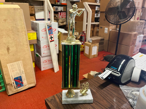 VTG 1999 Wheeling Trophy Rifle Marksman Awards Trophy Marble Bottomed
