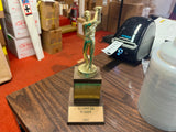 VTG 1960 Elliot Co. Golf Tournament Winner Awards Trophy Solid Brass Missin club
