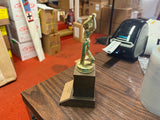 VTG 1960 Elliot Co. Golf Tournament Winner Awards Trophy Solid Brass Missin club