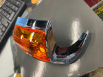 Front Fender Light Tip Trim Harley FLH FLT Heritage Softail Amber 1980^ Chrome