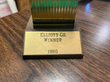 VTG 1960 Elliot Co. Golf Tournament Winner Awards Trophy Solid Brass Missin club