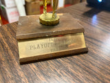VTG 1963 ECO Playoff Champions Golfing Awards Trophy Solid Brass Wood Bottomed