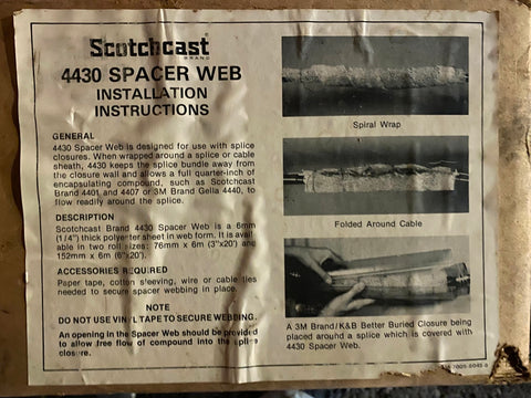 3m scotchcast spacer web 4430 6x20 New Box Load Break Elbows Mine portable cable