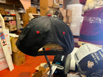 VTG 1990s Team NFL AJD Atlanta Falcons Snapback Adjustable Black Hat