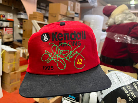VTG 1995 Kendall Racing Snapback NASCAR Adjustable red Trucker Hat