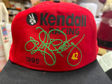 VTG 1995 Kendall Racing Snapback NASCAR Adjustable red Trucker Hat