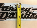 Black Silver Cursive Harley-Davidson Gas Tank Stickers Decals Dyna FXR new