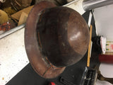 Vintage Tiger Stripe Miners Construction Iron Worker Protective Helmet MSA 1950s