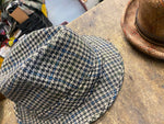 Vtg Royal Crest Trilby Mens Hat Cap Tweed? 7 1/8 Country Style Checked Movie Pro