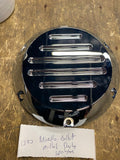 Novello Billet Chrome Milled Derby Clutch Cover Harley Sportster 883 1200 Very N