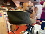 VTG WW2 Era Spring Up Louisville Khaki Green Cap Military Unknown Size
