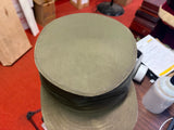 VTG WW2 Era Spring Up Louisville Khaki Green Cap Military Unknown Size