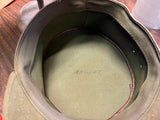 VTG WW2 Era Spring Up Louisville Khaki Green Cap Military Unknown Size