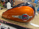 Black Hills Gold Black Quartz Gas Tank Harley Heritage Softail 2017 Emlems Nice!