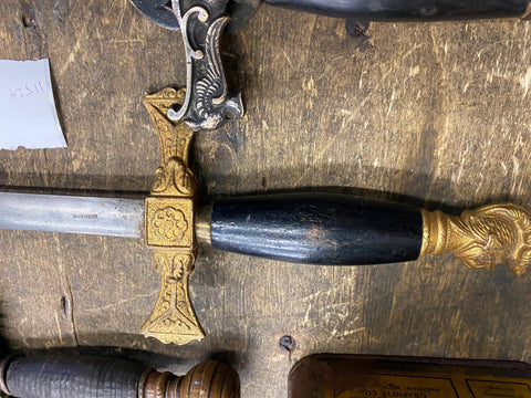 Vtg Knights Of Templar Freemason  Dress Sword 1920's Antique Cerimonial Solingen