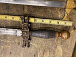 Vtg Knights Of Freemason Dress Sword Dagger 1920's Antique Cerimonial Leather ha
